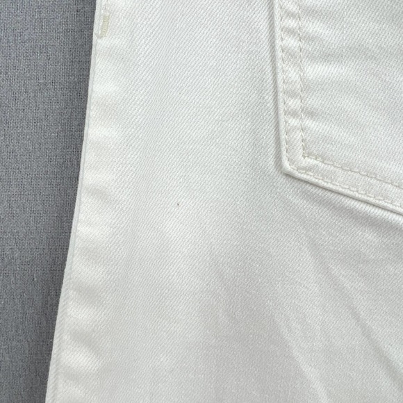 J. CREW Jeans Womens 28 White Rayner Wide Leg Cropped Denim Stretch - Picture 14 of 14